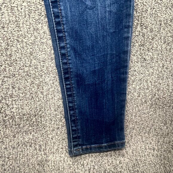 Seven7 Tummyless Skinny Jeans Womens Size 6 Blue Denim Cotton Stretch High Rise - Picture 6 of 16